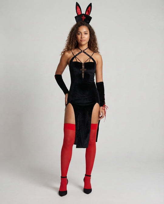 Damen Verspielt sexy Kleid mit Riemchendetail Shop Nory