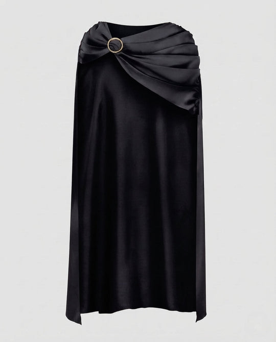 Damen eleganter Cape mit stilvollen Drapierungselementen Shop Nory