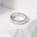 Minimalistischer Edelstahl Geometrischer Ring | Shop Nory