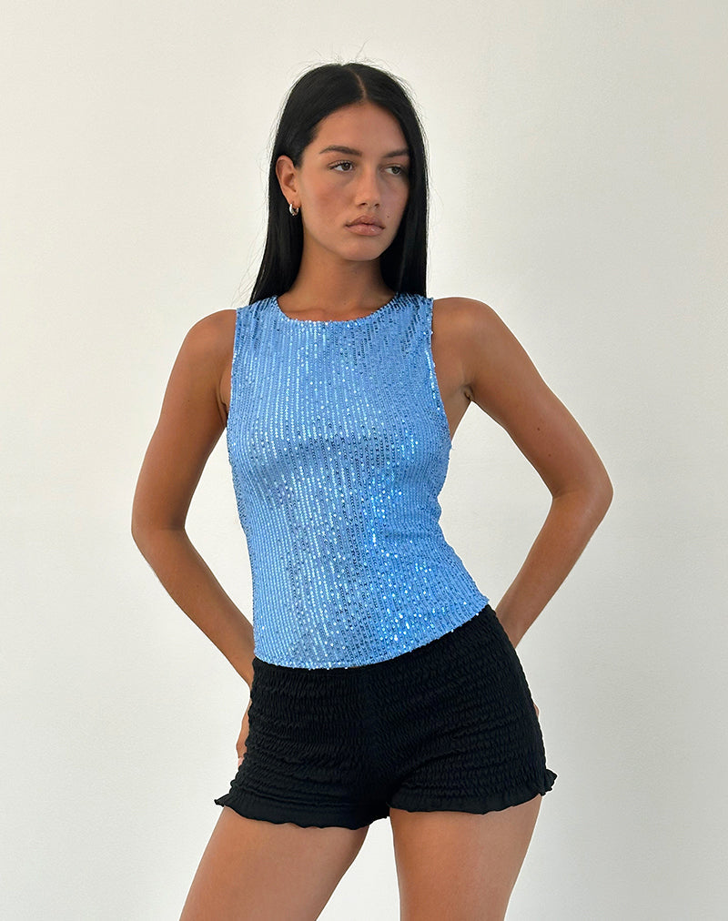 Funkelnde Pailletten Top für Einen Glamourösen Look