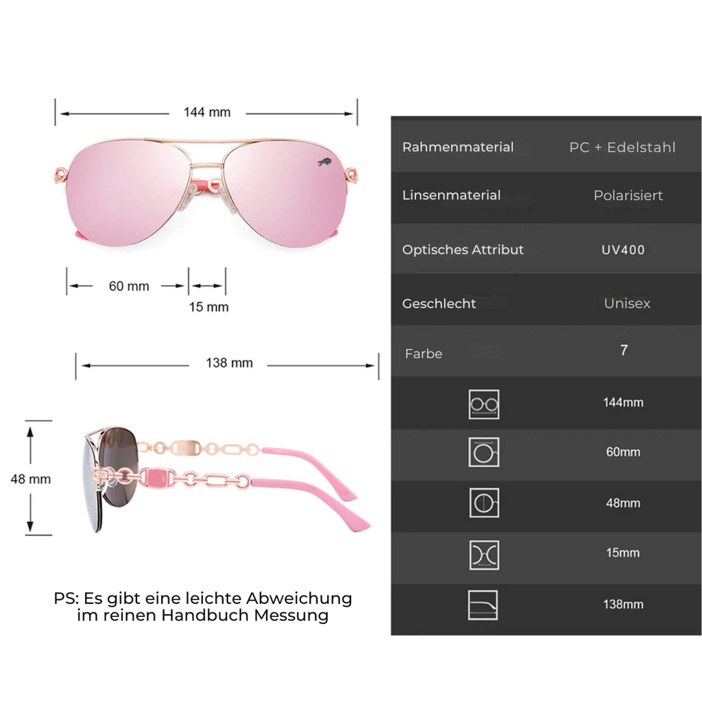 Polarisierte Brille für Damen