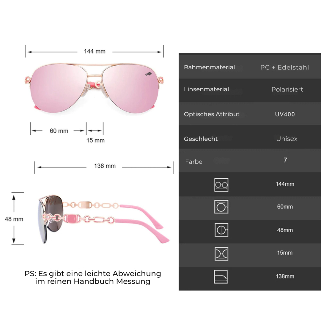 Polarisierte Brille für Damen