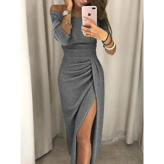 Langes elegantes Damenkleid