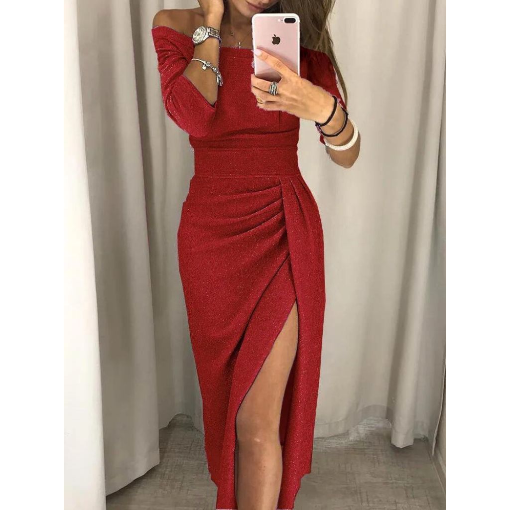 Langes elegantes Damenkleid