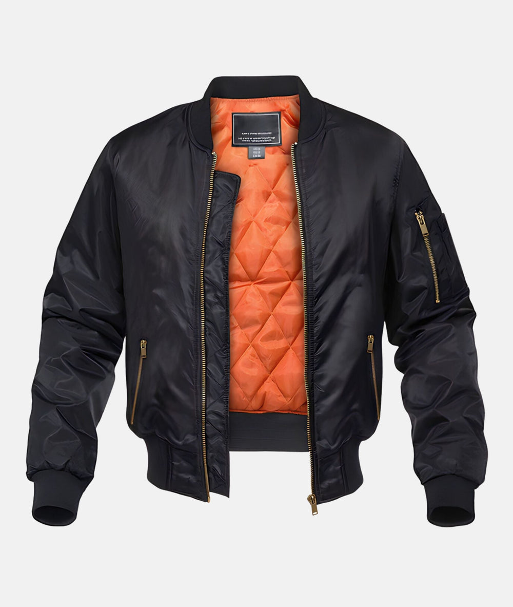 Bomberjacke Herren mit Rippkragen - Lässige Bomberjacken Herren