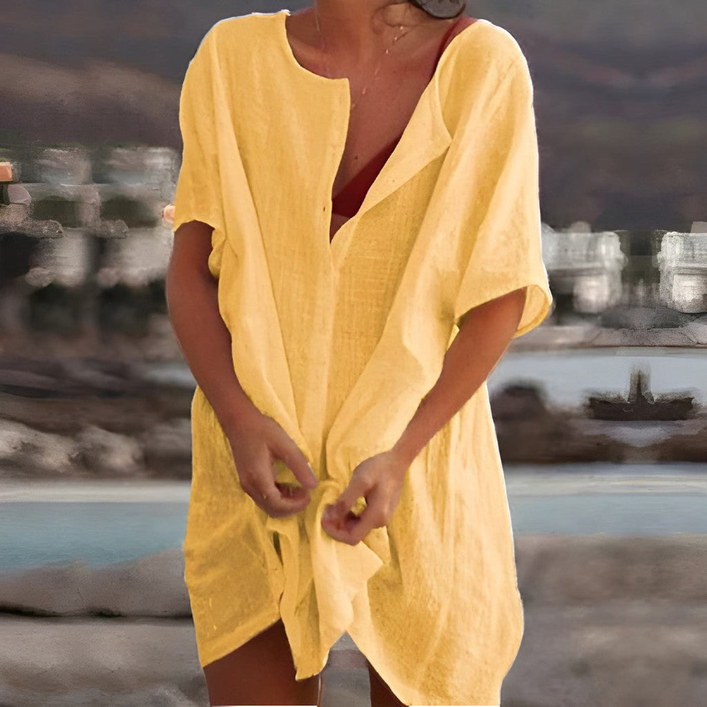 Luftiges Baumwoll-Sommerkleid