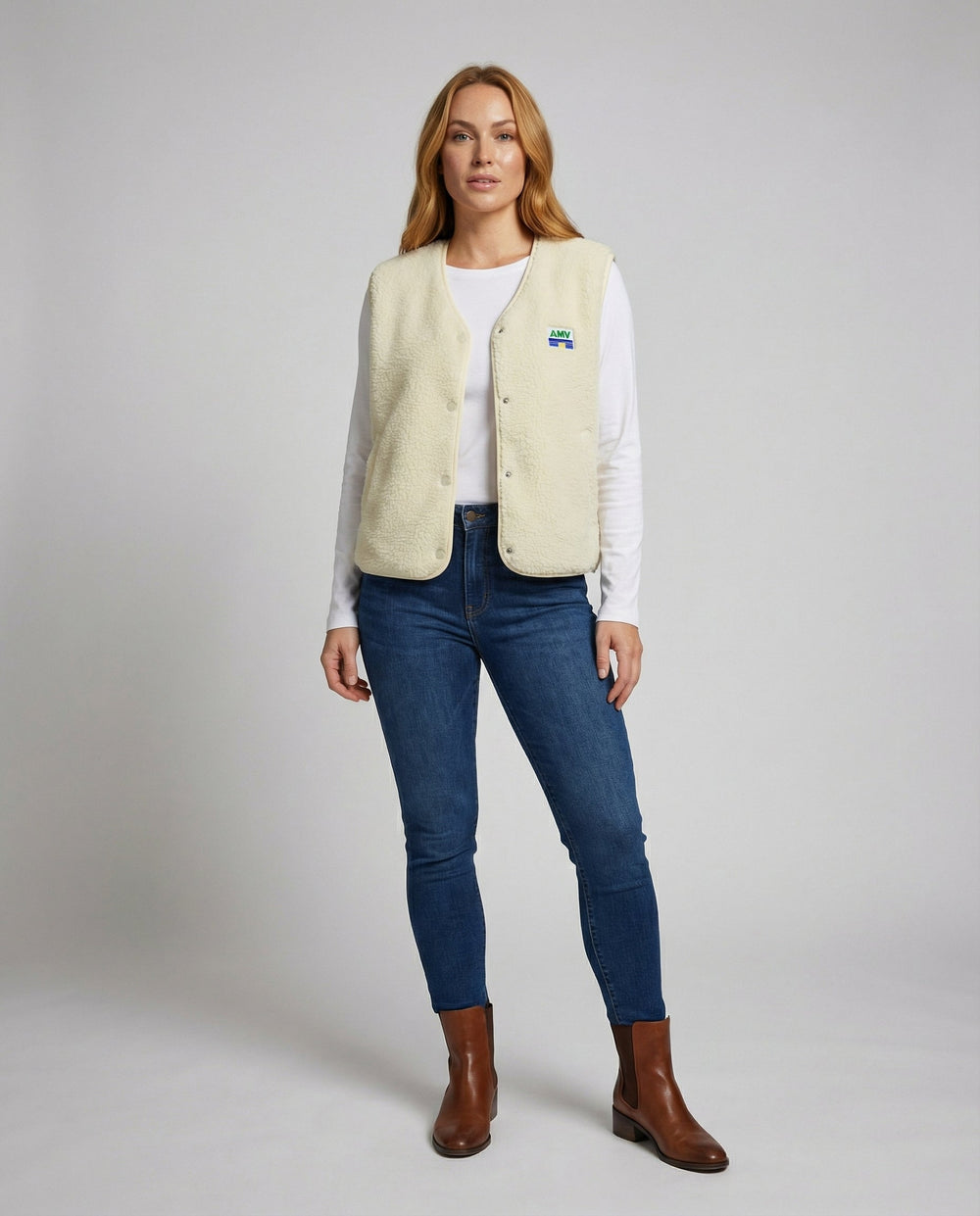 ShopNory | Damen Weste mit Einfacher Knopfverschluss