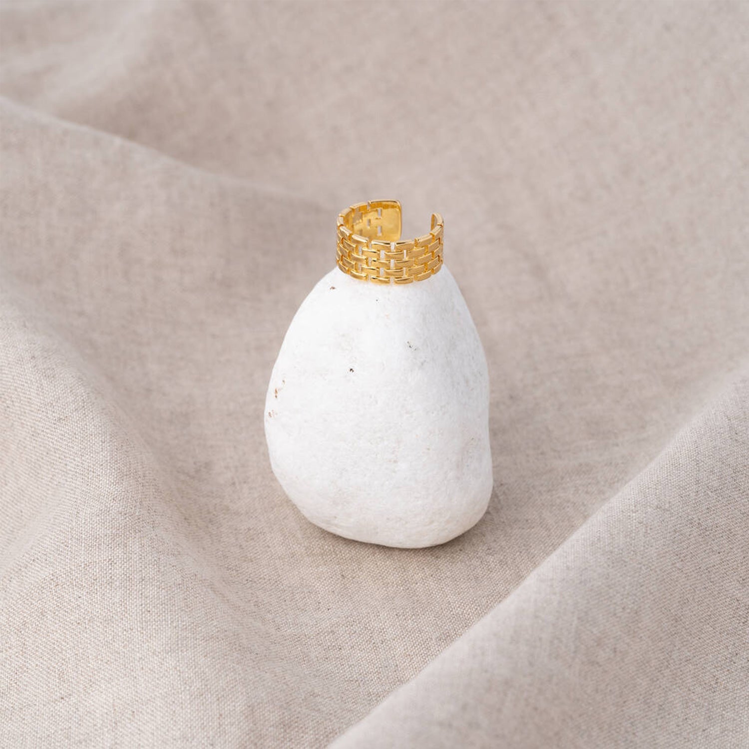 Edelstahl verstellbare vergoldete Ringe | Shop Nory