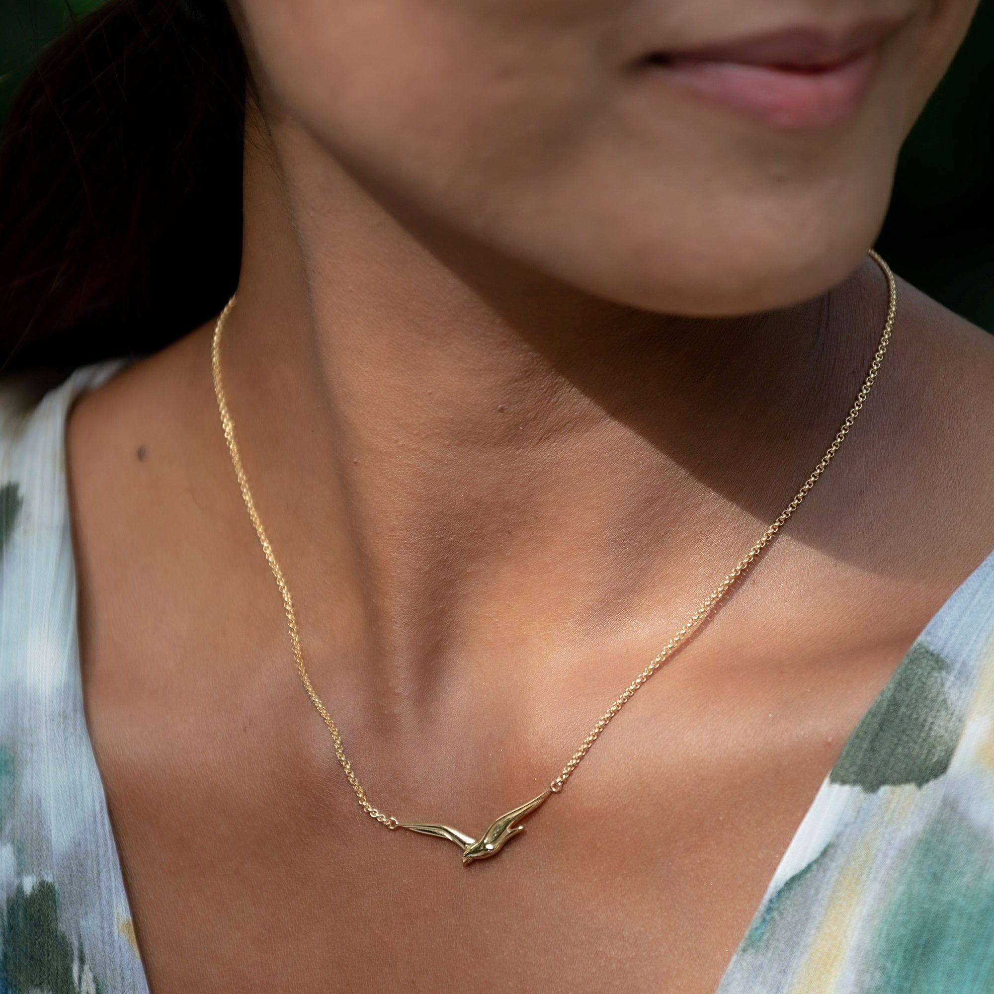 Gold Soaring Bird Necklace | Shop Nory