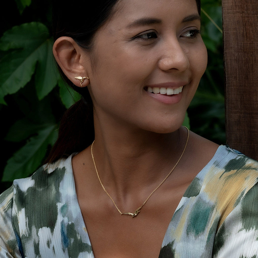 Gold Soaring Bird Necklace | Shop Nory