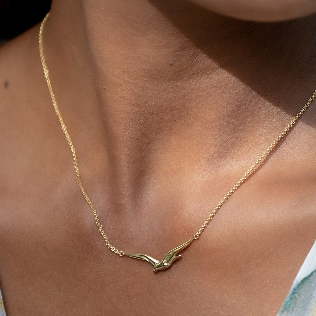Gold Soaring Bird Necklace | Shop Nory