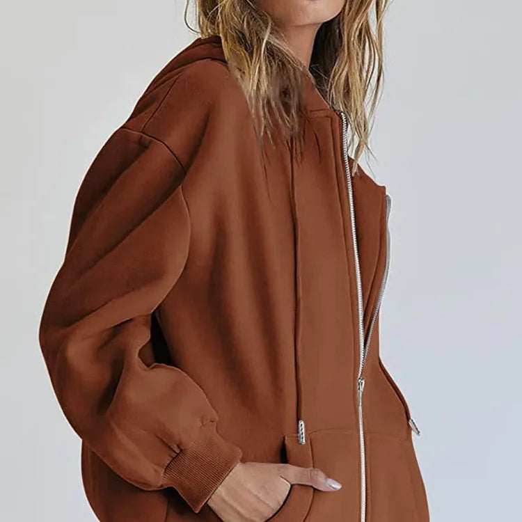Hoodie Zip-Up Sweatshirt