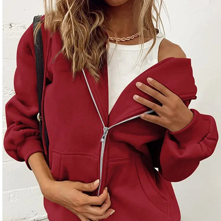 Hoodie Zip-Up Sweatshirt
