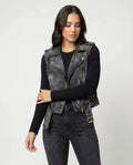 Damen Denim Weste
