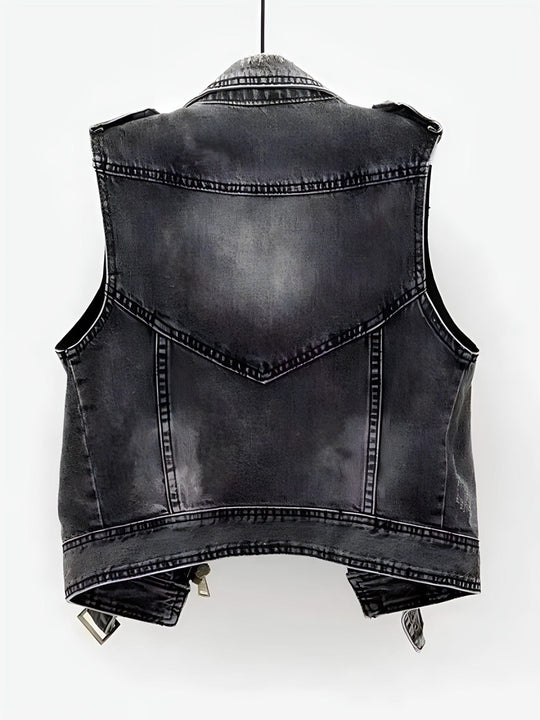 Lässige Damenweste aus Denim