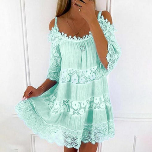 Kleid mit kalten Ärmeln