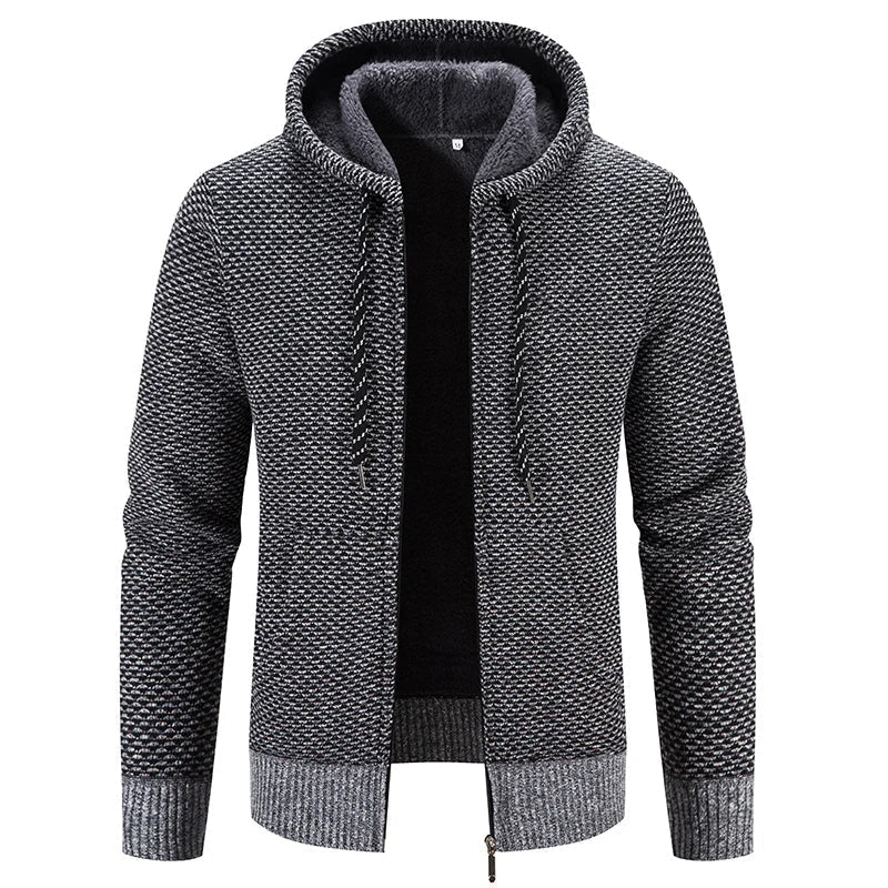 ShopNory - Lässige Herbst Strickjacke mit Kapuze für Männer