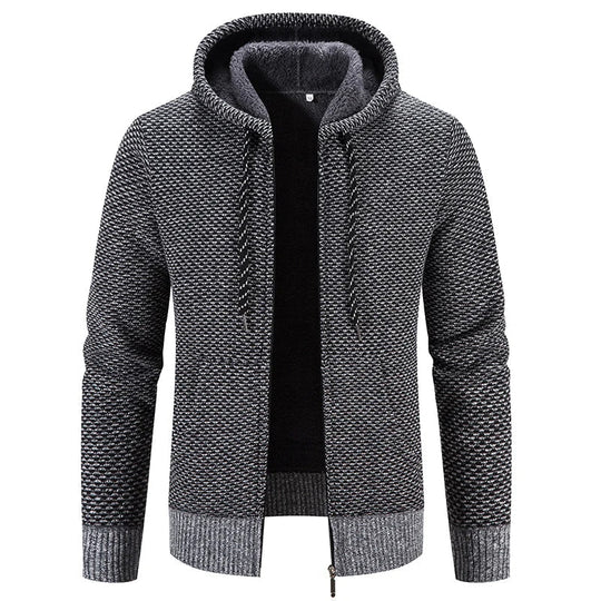 ShopNory - Lässige Herbst Strickjacke mit Kapuze für Männer