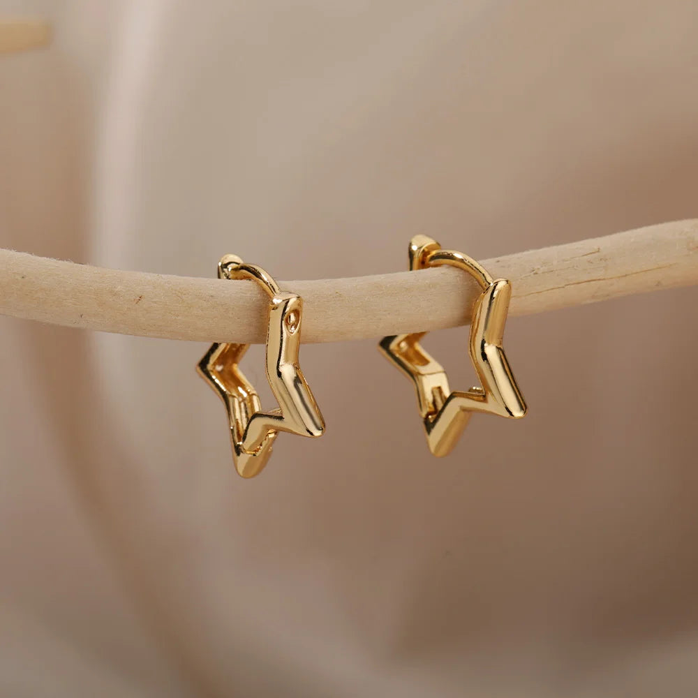 Luxus Star Hoops Ohrringe für Damen Shop Nory