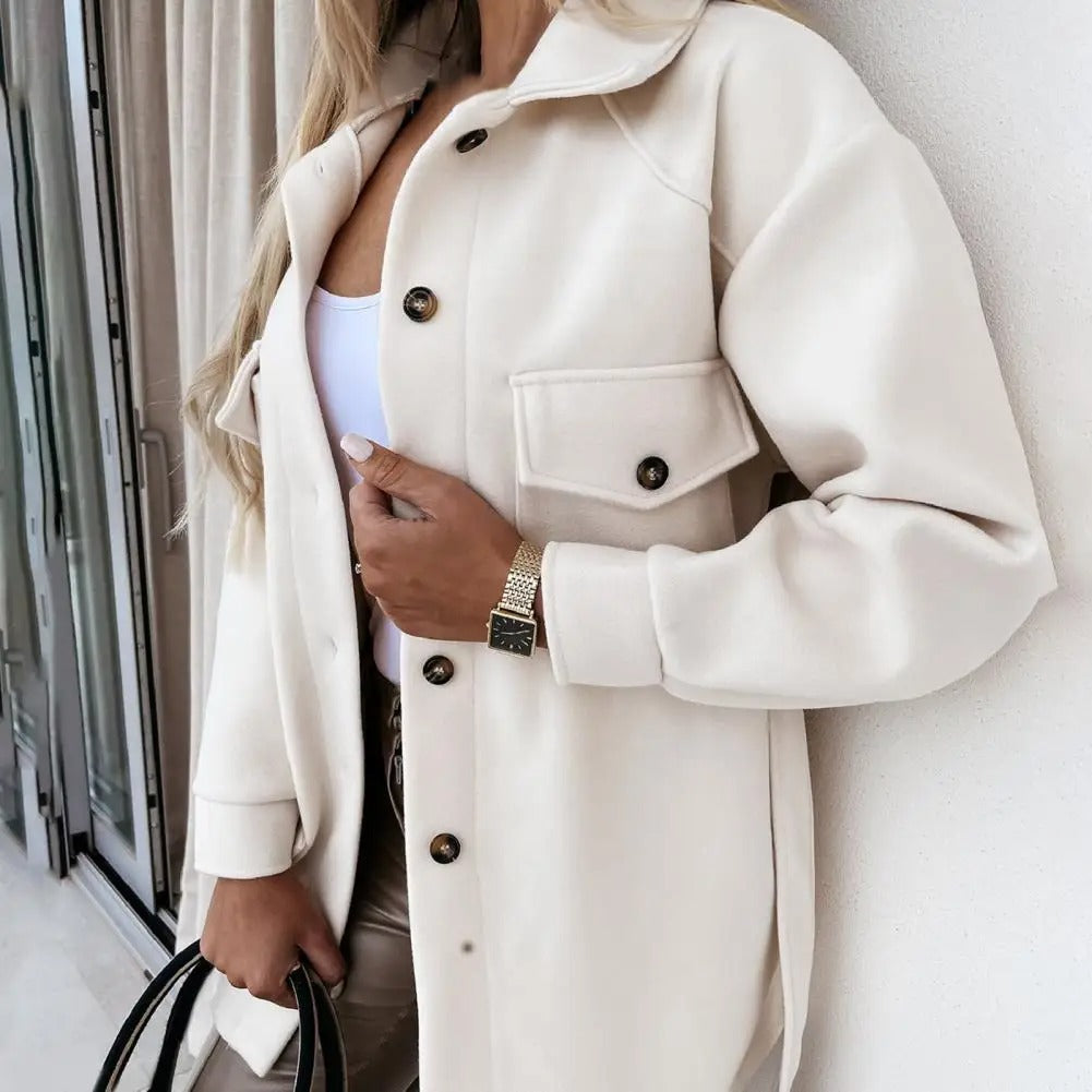 Overshirt Jacke - Oversized Fit - Baumwollmischung - Lange Ärmel - Utility Stil