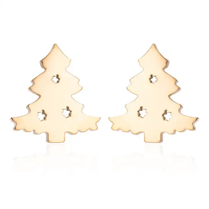 Winterliche Weihnachts-Ohrstecker aus Silber | Shop Nory