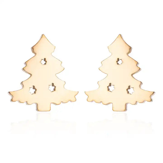 Winterliche Weihnachts-Ohrstecker aus Silber | Shop Nory
