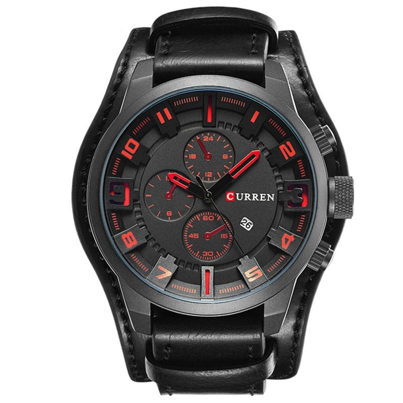 Shopnory | Luxe Navigator Uhr Lederband