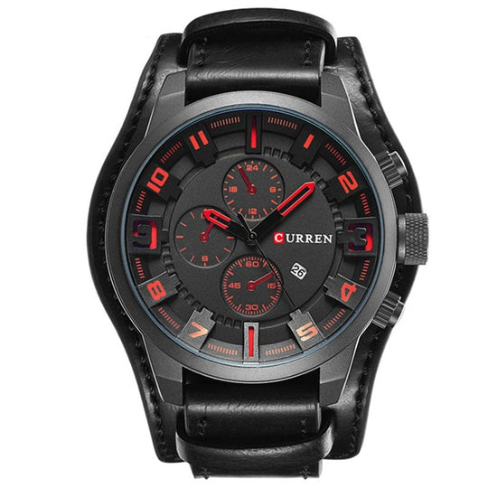 Shopnory | Luxe Navigator Uhr Lederband