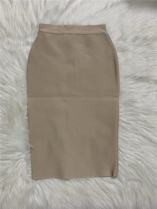 Frauen Neue Rayon Bandage Rock Elegante Bleistiftrock Berühmte Sexy Club Party Kleidung Vintage Vestios