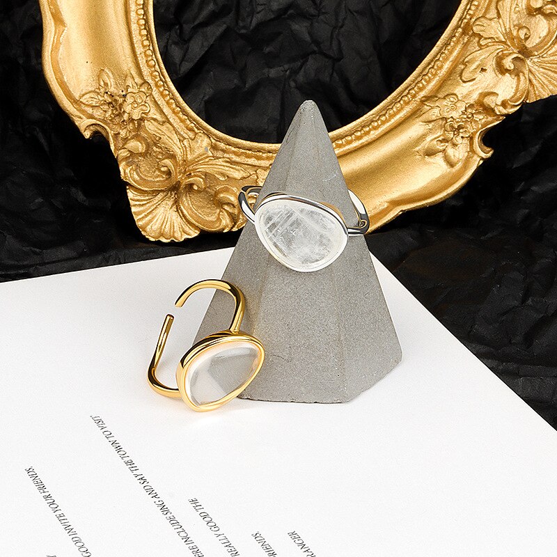 Persönlichkeitsdesign natürlicher Kristallring | Shop Nory