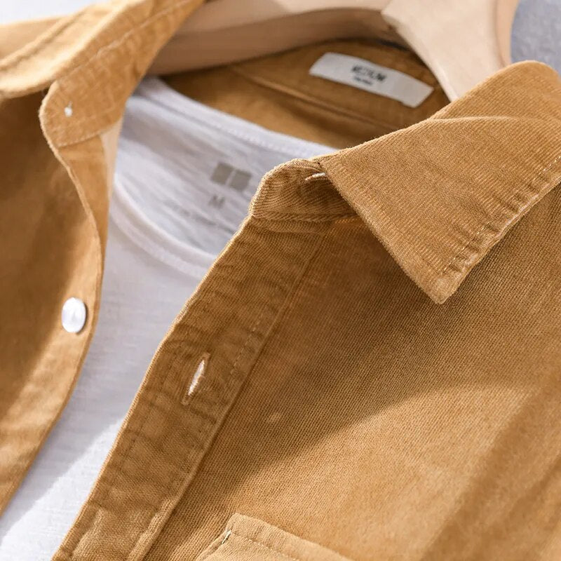 Langarm Overshirt Aus Weichem Denim