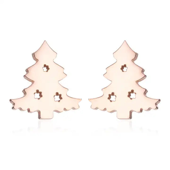 Winterliche Weihnachts-Ohrstecker aus Silber | Shop Nory