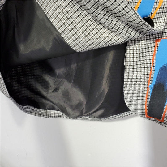 Blazer mit Druck und Tasche