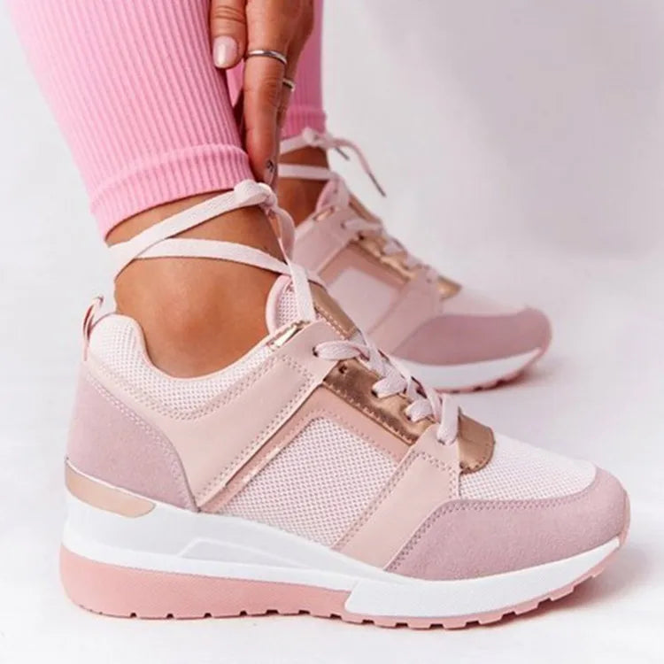 Plattform Sneaker Damen - Leichte Freizeitschuhe