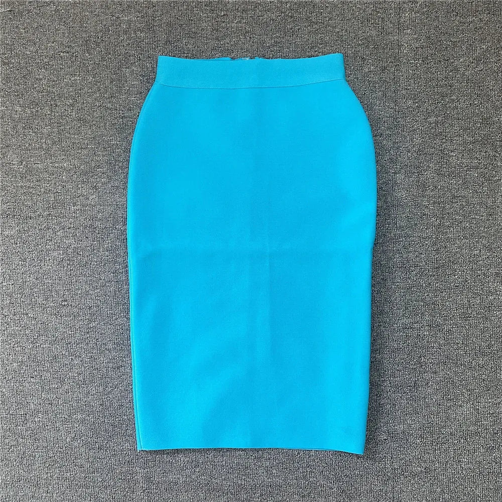 Frauen Neue Rayon Bandage Rock Elegante Bleistiftrock Berühmte Sexy Club Party Kleidung Vintage Vestios