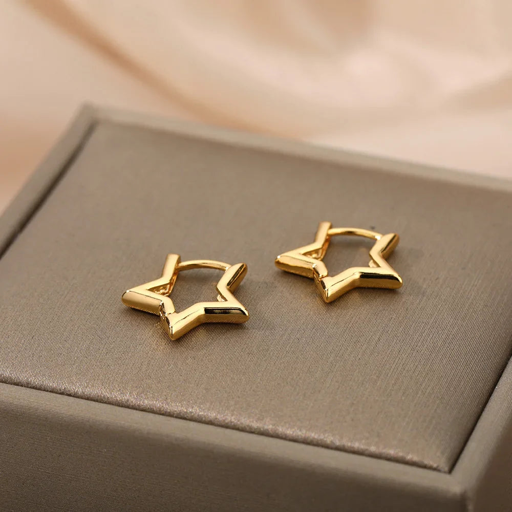 Luxus Star Hoops Ohrringe für Damen Shop Nory