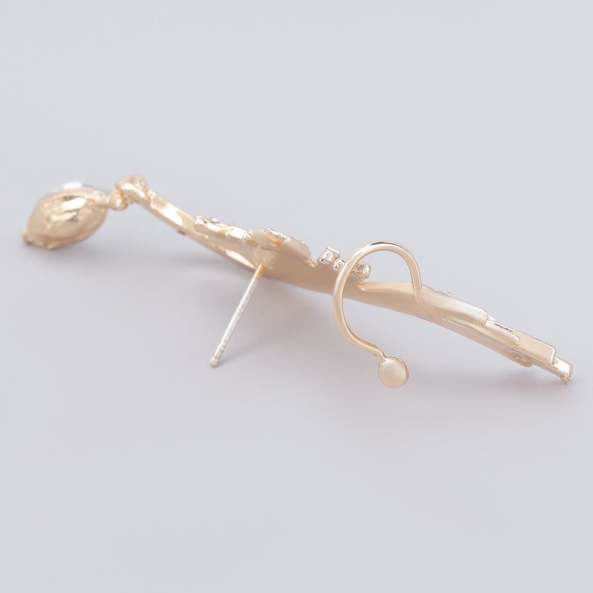 Engel Flügel Strass Hängehörnchen Kristall Ohr Cuff Krabbelohrringe | Shop Nory