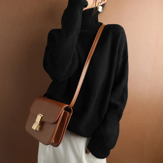 Weicher Cashmere Rollkragenpullover
