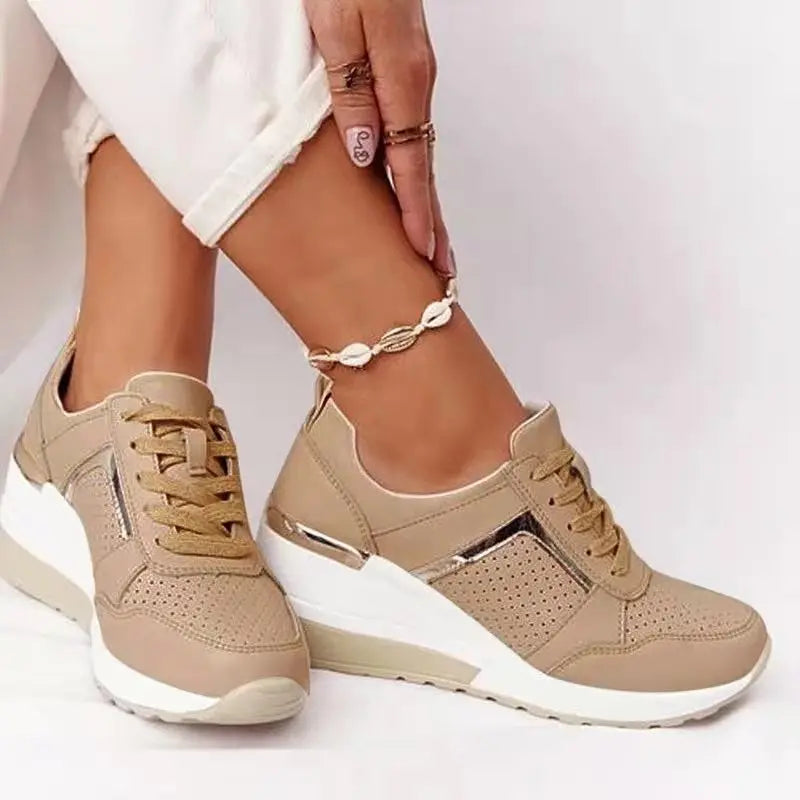 Plattform Sneaker Damen - Leichte Freizeitschuhe