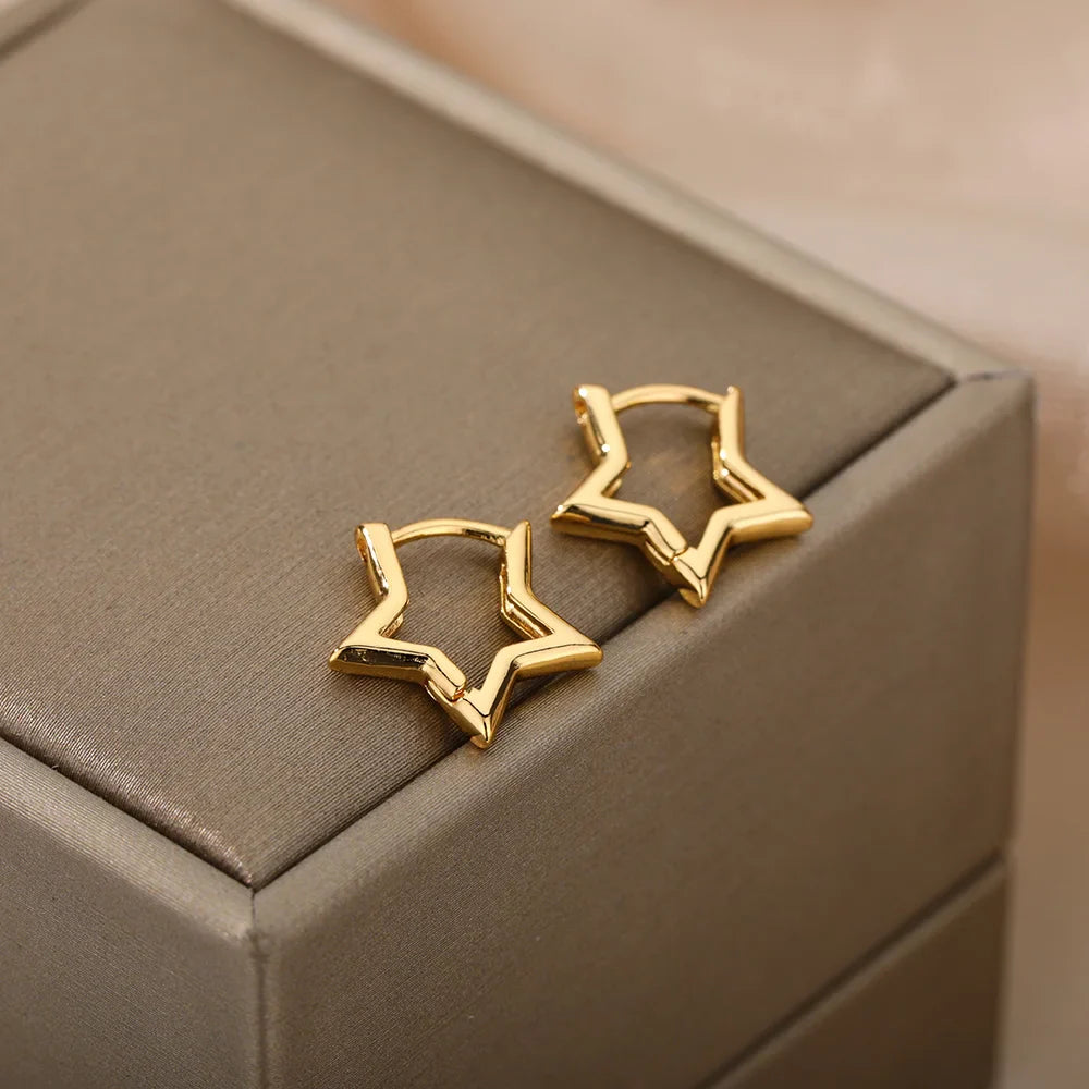 Luxus Star Hoops Ohrringe für Damen Shop Nory