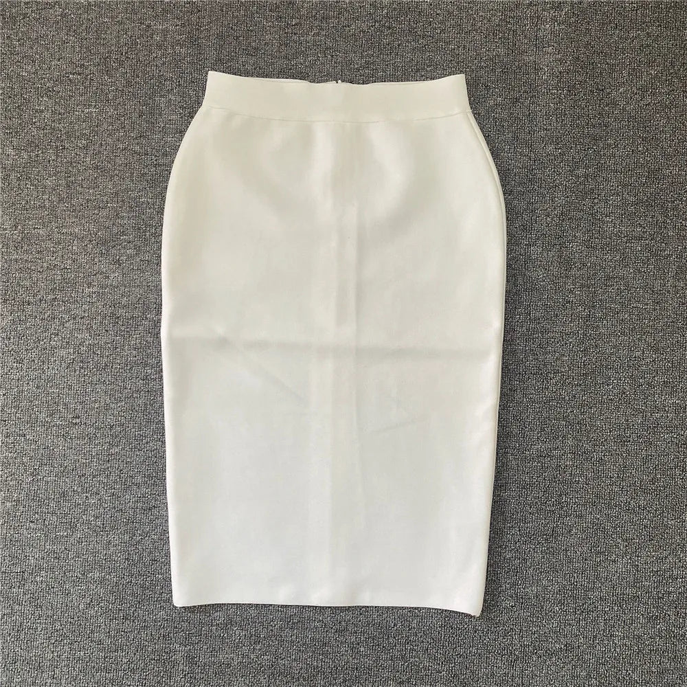 Frauen Neue Rayon Bandage Rock Elegante Bleistiftrock Berühmte Sexy Club Party Kleidung Vintage Vestios