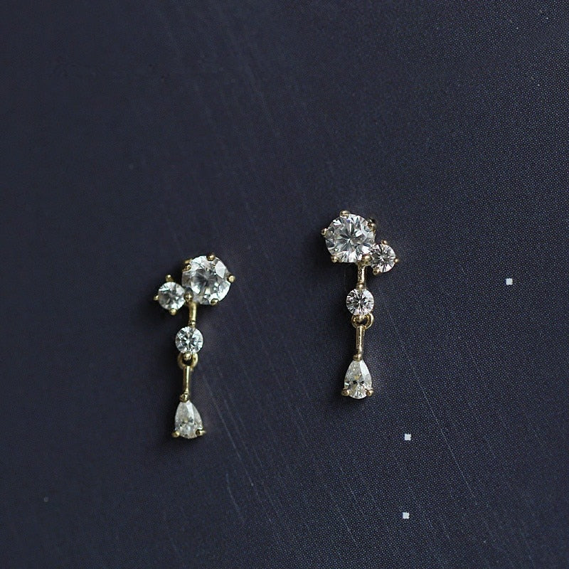 Shiny Temperament Zirkon Kleine Ohrringe | Shop Nory