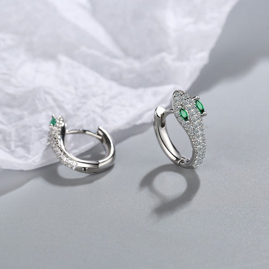 Schlangen-Ohrringe aus 925er Sterlingsilber – Leila | Shop Nory