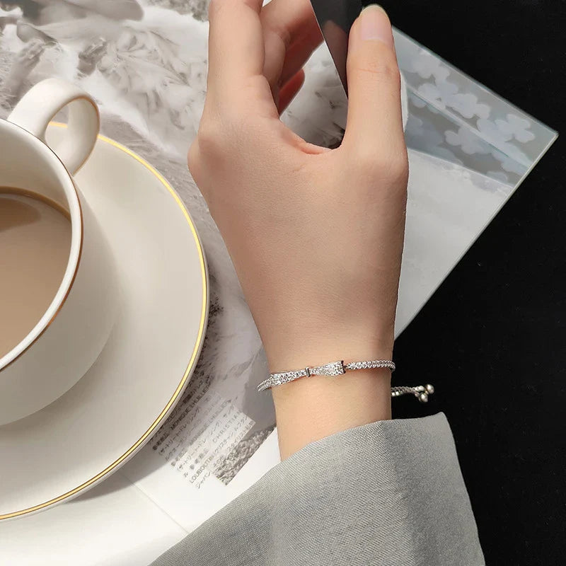 Echtes 925 Sterling Silber Verstellbares Armband | Shop Nory