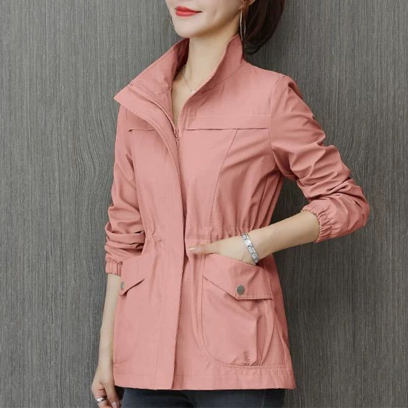 Damen Übergangsjacke mit Stehkragen