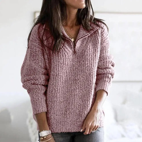 Reißverschluss-Pullover für Damen