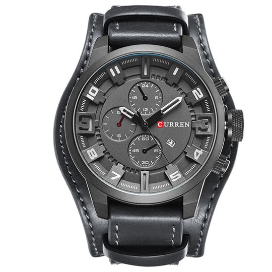 Shopnory | Luxe Navigator Uhr Lederband