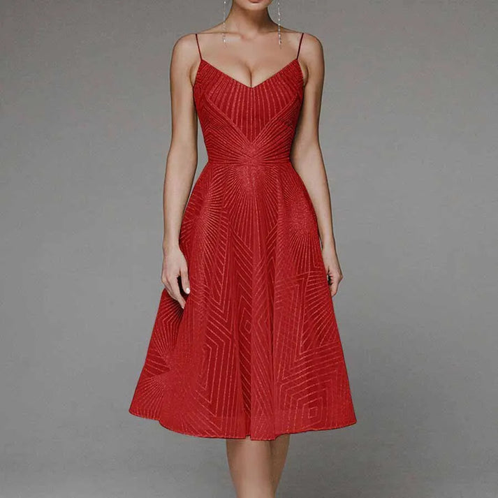 Elegantes Kleid Mit Offenem Rücken