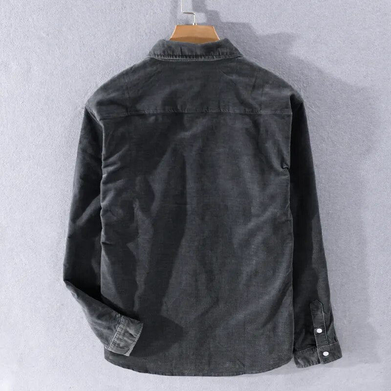 Langarm Overshirt Aus Weichem Denim