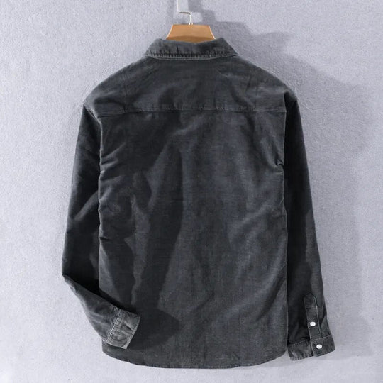 Langarm Overshirt Aus Weichem Denim